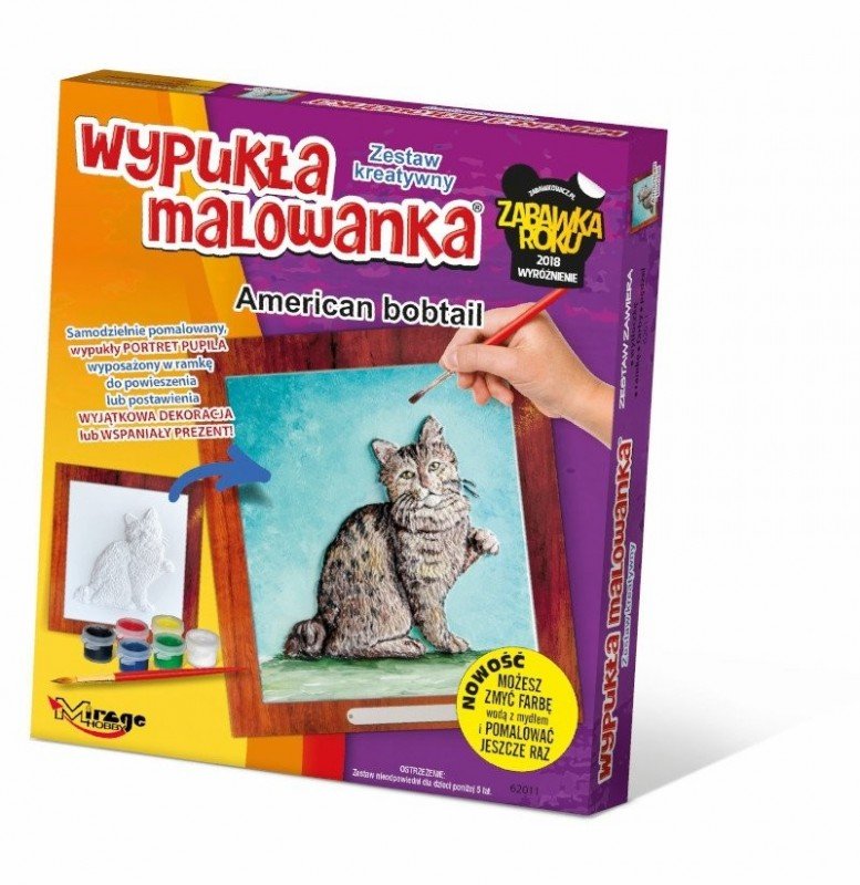 Mirage, zestaw kreatywny Wypukła malowanka Kot American Bobtail