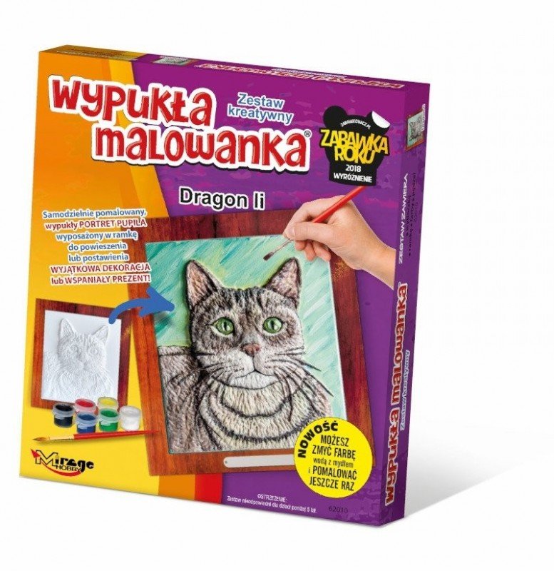 Mirage, zestaw kreatywny Wypukła malowanka Kot Dragon li