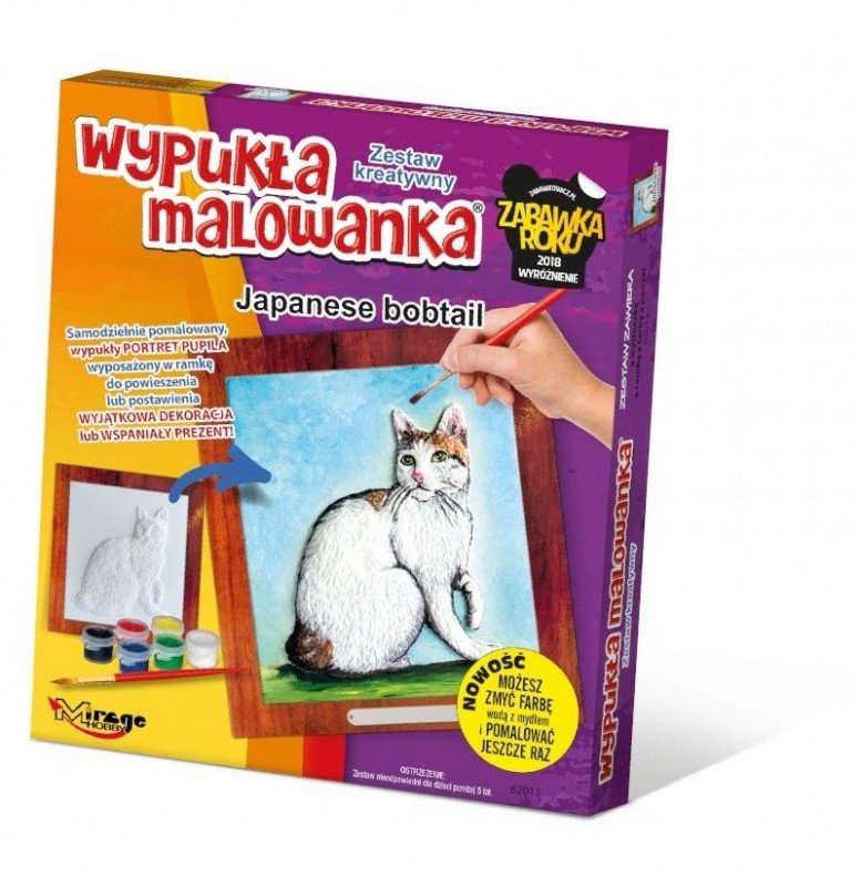 Mirage, zestaw kreatywny Wypukła malowanka Kot Japanese Bobtail
