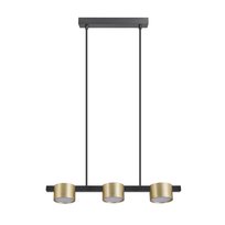 Mirella 3xgx53 lampa wisząca sufitowa z żarówką led złota/czarna