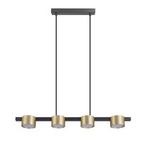 Mirella 4xgx53 lampa wisząca sufitowa z żarówką led złota/czarna