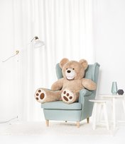 Miś Gustaw, duży Miś Amigo, 130 cm, beżowy Miś Gustaw