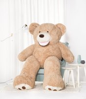 Miś Gustaw, duży Miś Amigo, 220 cm, beżowy Miś Gustaw