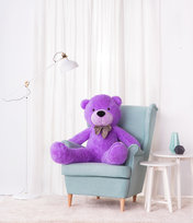 Miś Gustaw, duży Miś Classico, fioletowy, 130cm Miś Gustaw