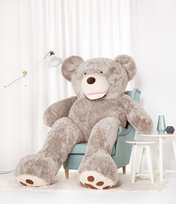 Miś Gustaw, Miś Amigo, szary, 220 cm Miś Gustaw