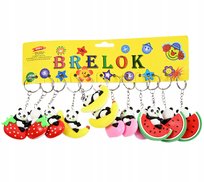 Miś Panda Brelok Do Kluczy Zawieszka Do Plecaka Torebki Zestaw 12Szt Midex