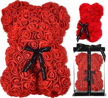 Miś Z Płatków Róż Prezent Duży Pudełko Rose Xl - VERK GROUP