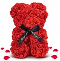 Miś z płatków Róży Maskotka prezent Walentynki