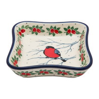 Miseczka Kwadratowa 11.5 Cm - Ceramika Artystyczna Bolesławiec