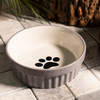 Miska Catty Dla Kota Z Łapką Szara 12X4 Cm Homla
