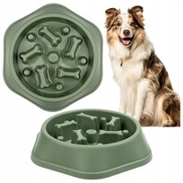 Miska Dla Psa Spowalniająca Jedzenie Na Karmę Duża 600Ml Antypoślizgowa