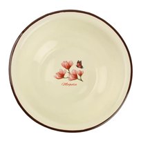 Miska emaliowana tradycyjna Kwiaty 18cm