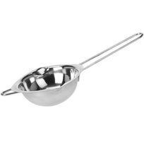 Miska kąpiel wodna EXCELLENT HOUSEWARE 14 cm 250 ml - stal nierdzewna uchwyt dziobki topienie czekolady wosku świec deserów zmywarka bezpieczna