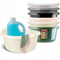 Miska Miednica Z Uchwytami Plastikowa 30L Kremowa