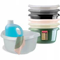 Miska Miednica Z Uchwytami Plastikowa 30L Szara