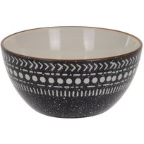 Miska na sałatki EH EXCELLENT HOUSEWARE, czarno-biała, 8x15 cm