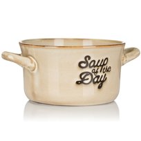 Miska Na Zupę Z Kamionki 500 Ml Beż Retro