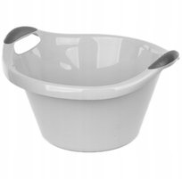 Miska owalna plastikowa 10l 41x37cm szara