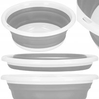 Miska składana silikonowa uniwersalna okrągła kosz na pranie bieliznę 9l