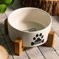 Miska TREATS dla psa M z bambusową podstawą 16x10 cm HOMLA - Inna marka