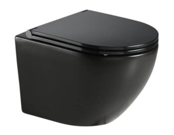 Miska WC NOX + Deska Wolnoopadająca Czarny LT-046E-NR-MB 490x370x360 mm Emporia - Emporia