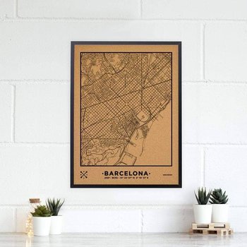 Miss Wood Barcelona, Mapa Cork - Mapa Woody Natural Barcelona - Miss Wood Barcelona