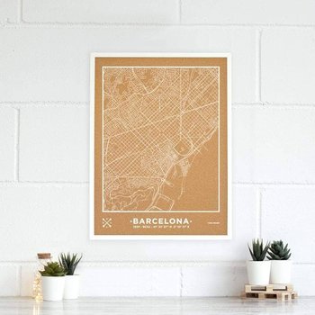 Miss Wood Barcelona, Mapa Cork - Mapa Woody Natural Barcelona - Miss Wood Barcelona