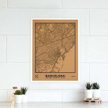 Miss Wood Barcelona, Mapa Cork - Mapa Woody Natural Barcelona - Miss Wood Barcelona