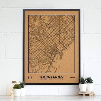 Miss Wood Barcelona, Mapa Cork - Mapa Woody Natural Barcelona - Miss Wood Barcelona