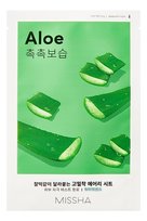 Missha Airy Fit Sheet Mask Aloe Nawilżająco-uelastyczniająca maseczka w płachcie 19ml Missha