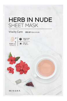 Missha, Herb In Nude Sheet Mask, maseczka regenerująco-rozjaśniająca w płachcie Vitality Care, 23 g - Missha