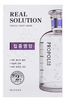 Missha, Real Solution, maseczka odżywcza w płacie Propolis, 25 g - Missha