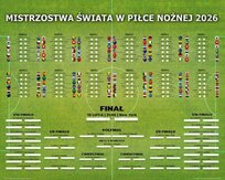 Mistrzostwa Świata Mundial Tabela Rozgrywek w piłce nożnej Drabinka Plakat 50x40 cm Inna marka