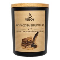 MISTYCZNA BIBLIOTEKA Świeca Sojowa Zapachowa LUCSOY 200ml Kolekcja PREMIUM