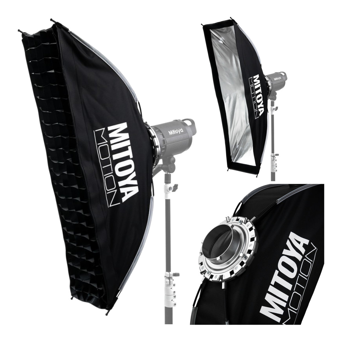 MITOYA MX16K2290 Softbox MOTION STRIP 22x90cm + Grid [Bowens] - Inna ...