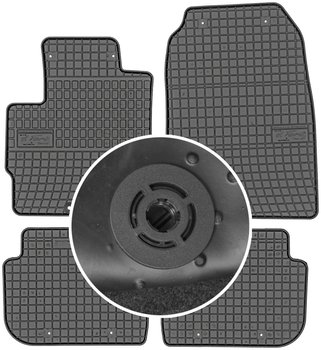 Mitsubishi Colt VI  Hatchback od 2008-2012r. Dywaniki gumowe FROGUM 0484 + mocowania MAX-DYWANIK - Frogum