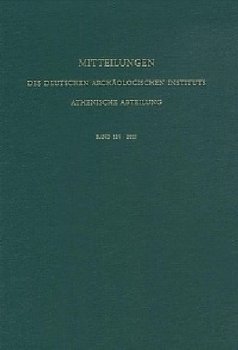 Mitteilungen des Deutschen Archäologischen Instituts, Athenische Abteilung 125/2010