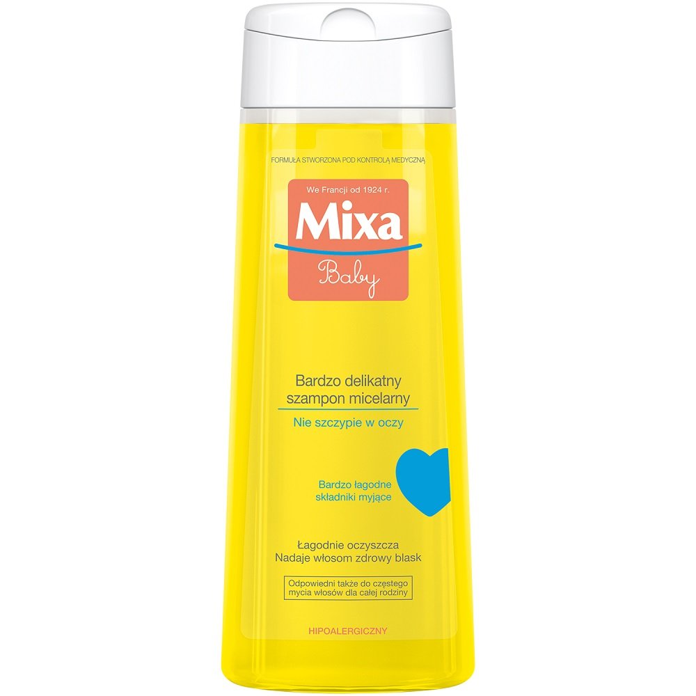 Фото - Шампунь Mixa, Baby, Bardzo delikatny szampon micelarny, 250 ml