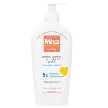 Mixa, Baby, Łagodny szampon i płyn do kąpieli 2w1, 400 ml - Mixa