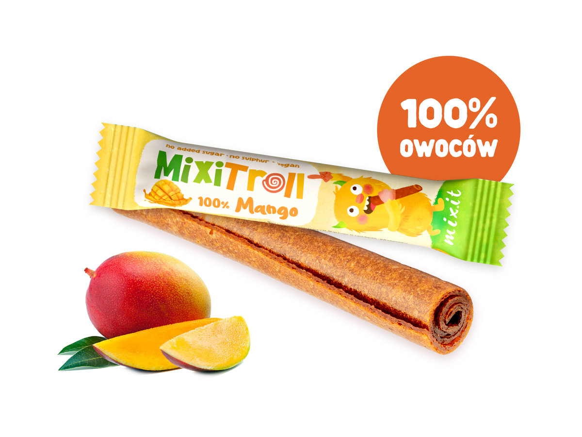 MIXIT MixiTroll 100% Mango - owocowa rolka Mango, 20g