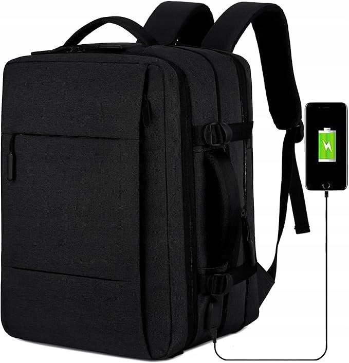Mixroom Z3 Plecak na Laptopa USB Rozszerzalny Podróżny 42x30x23 cm