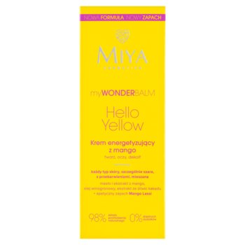 Miya, Mywonderbalm Hello Yellow, Krem Energetyzujący Z Mango, 75 Ml - Miya Cosmetics