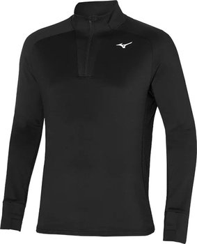 Mizuno Thermal Charge BT LS | BLACK, męska ciepła Bluza sportowa do biegania  - Mizuno