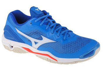 Mizuno Wave Stealth V X1Ga180024, Męskie, Buty Do Piłki Ręcznej, Niebieski - Mizuno