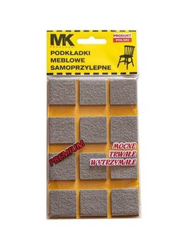 MK Podkładki Filcowe Samoprzylepne 12szt. 28x28mm (Kwadrat) - MK