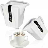 MLECZNIK PORCELANOWY 250ML VIVA DO MLEKA ŚMIETANKI KAWY WODY Z DZIÓBKIEM