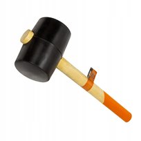 Młotek gumowy drewniana rączka 90mm 1200g Polax