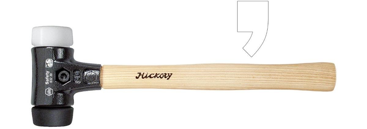 Młotek WIHA Safety 832-39, czarny/biały obuch