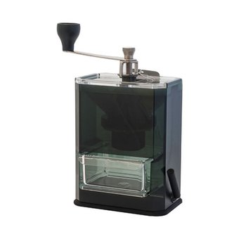 Młynek do kawy, ceramiczny HARIO Clear Coffee Grinder, czarny