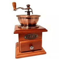 MŁYNEK do mielenia KAWY PIEPRZU grubych Ziaren drewniany RĘCZNY MOŹDZIERZ